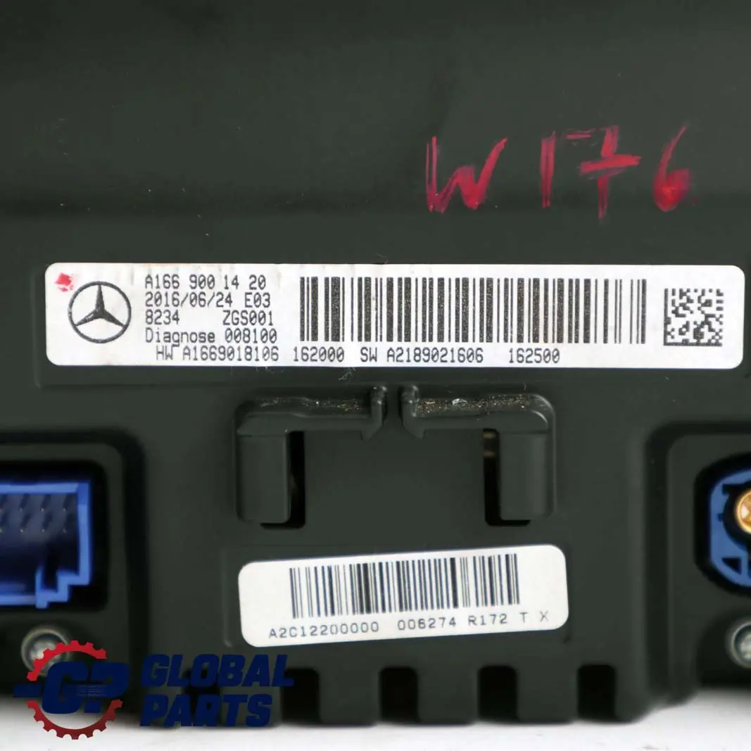  Ecran D'Affichage Mercedes CLA C117 ML W166 Head Unit Sat Navigation - SKU A1669001420 - Numéro de pièce A1669001420