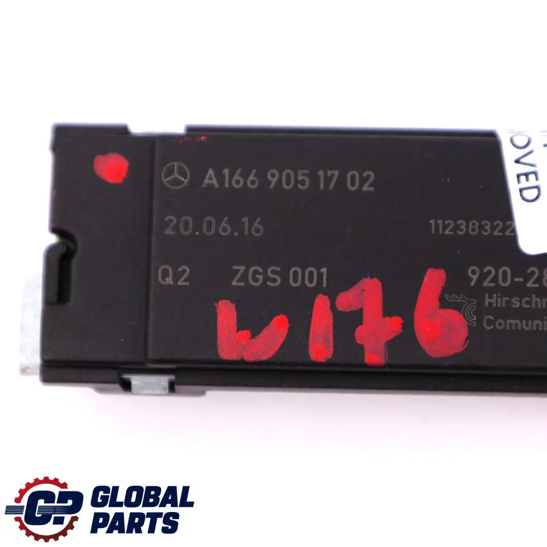 Antenna antenna amplificatore per Mercedes W166 W176 W205 con numero di parte A1669051702 Mercedes W166 W176 W205 Antenna antenna amplificatore - SKU A1669051702 - Numero di parte A1669051702