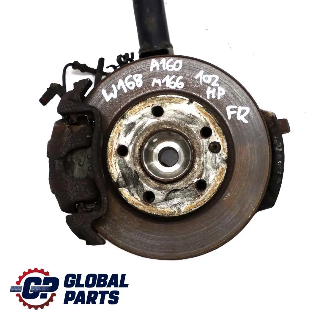 A160 Anteriore Destra Sospensione Gamba Freno Mozzo Ruota per Mercedes W168 con numero di parte A1683203130 Mercedes W168 A160 Anteriore Destra Sospensione Gamba Freno Mozzo Ruota - SKU A1683203130-2 - Numero di parte A1683203130