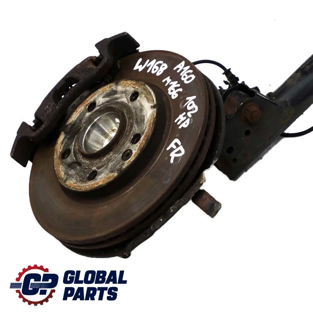 A160 Delantero Derecho Suspension Pierna Freno Rueda Hub para Mercedes W168 con número de pieza A1683203130 Mercedes W168 A160 Delantero Derecho Suspension Pierna Freno Rueda Hub - SKU A1683203130-2 - Número de pieza A1683203130