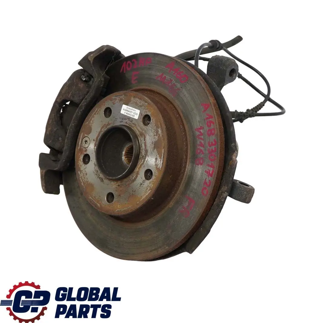 Mercedes W168 A160 Suspensión Delantera Derecha Cubo Rueda Freno - SKU A1683301720 - Número de pieza A1683301720
