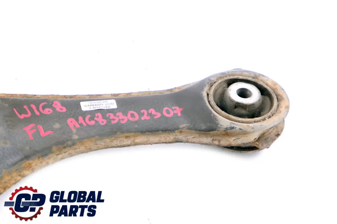 Class W168 Front Left Wheel N/S Suspension Control Arm to Mercedes A with Part number A1683302307 Mercedes A Class W168 Front Left Wheel N/S Suspension Control Arm - SKU A1683302307 - Part number A1683302307