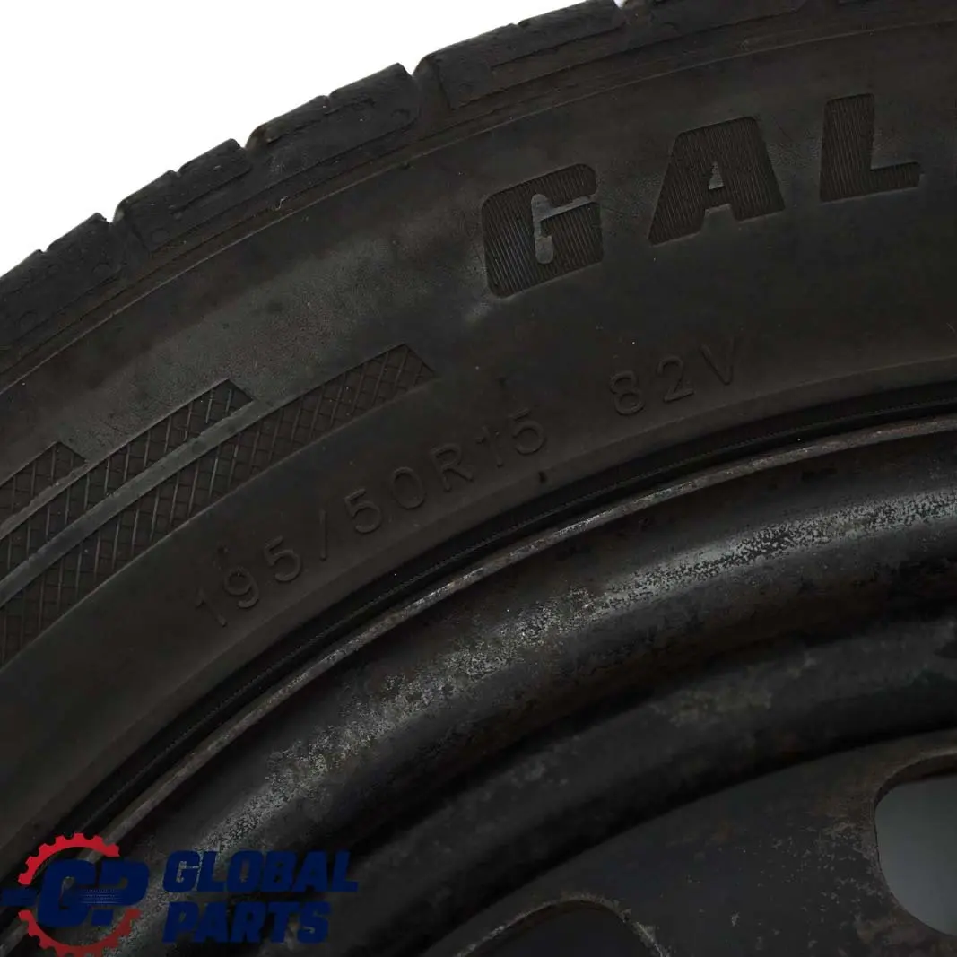 Spare Wheel Steel 15" 5,5J Tyre R15 195/50 to Mercedes W168 with Part number A1684000702 Mercedes W168 Spare Wheel Steel 15" 5,5J Tyre R15 195/50 - SKU A1684000702-2 - Part number A1684000702