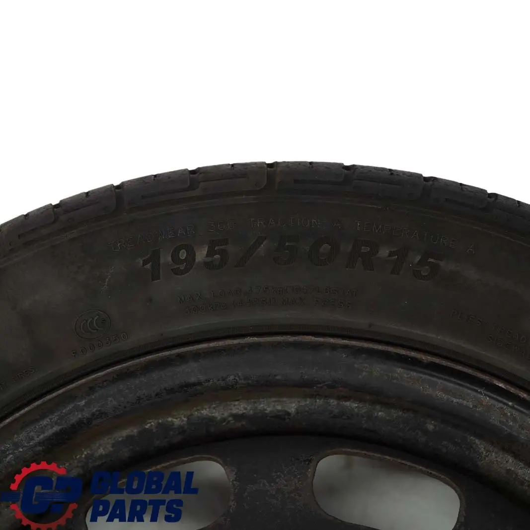 Mercedes W168 Ruota scorta acciaio 15" 5,5J Pneumatico R15 195/50 - SKU A1684000702-2 - Numero di parte A1684000702