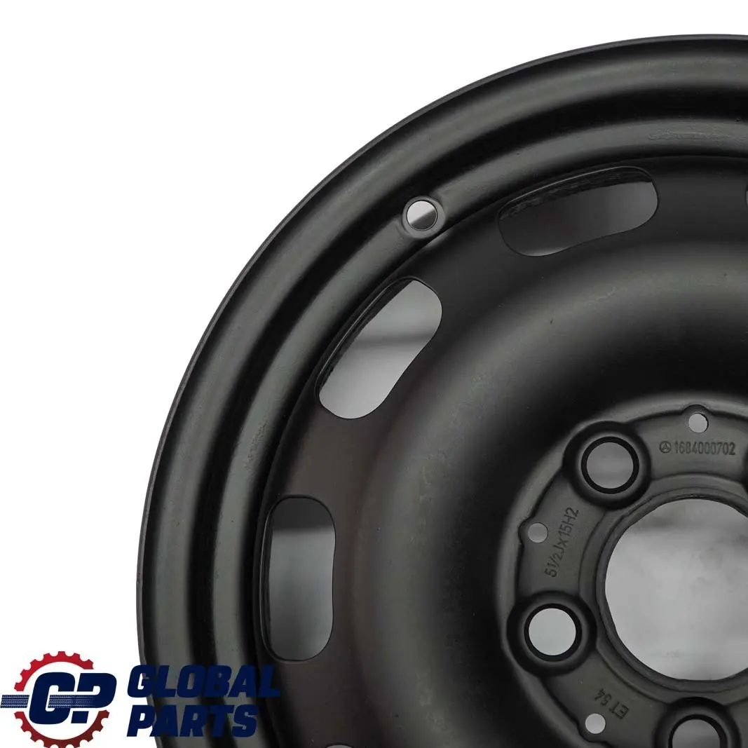 Mercedes-Benz A-Class W168 Black Steel Rim Wheel 15" 5,5J ET:54 - SKU A1684000702-3 - Part number A1684000702