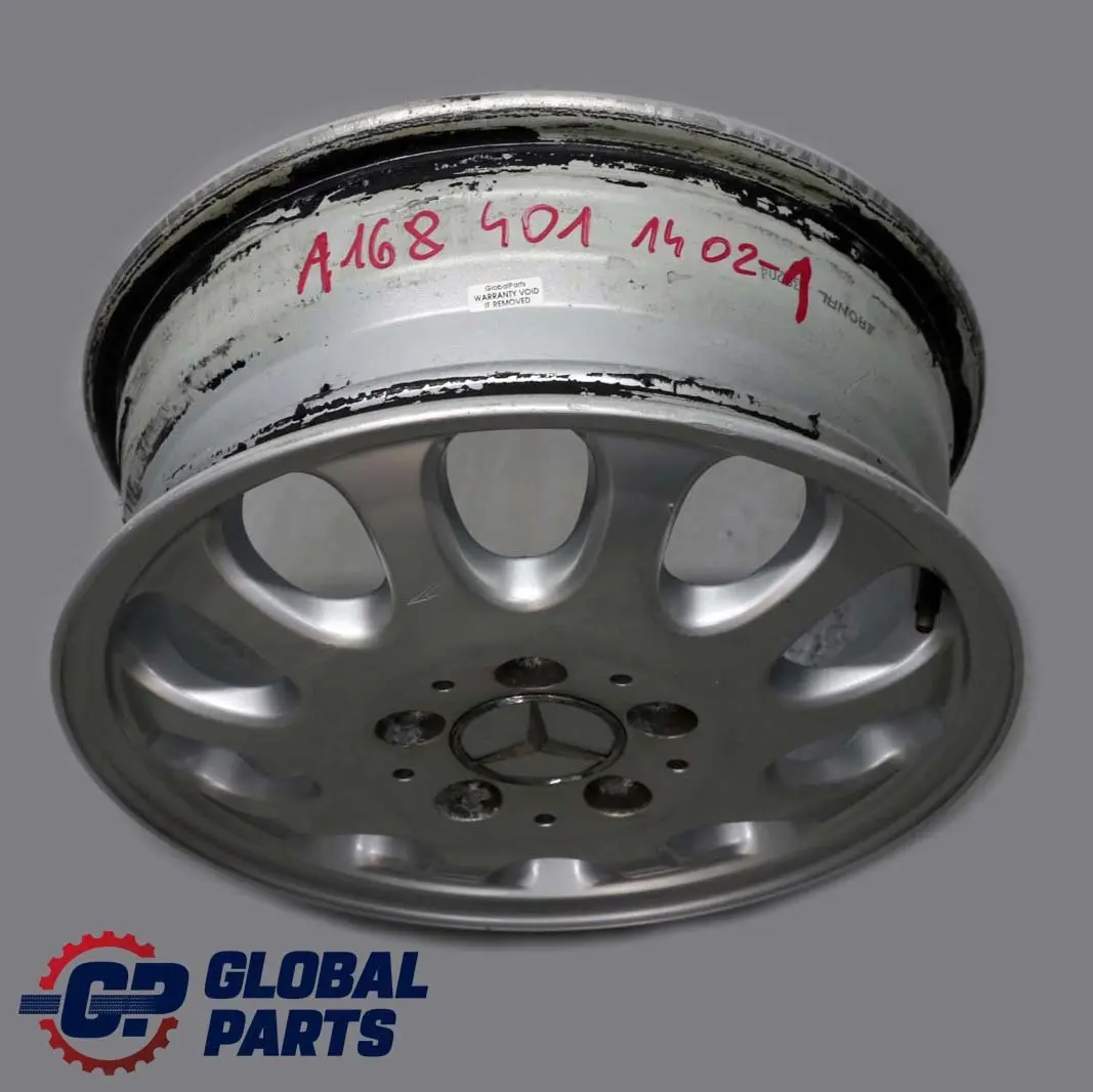  Mercedes-Benz A-Class W168 Silver Alloy Wheel Rim 15" ET:54 5,5J - SKU A1684011402-1 - Part number A1684011402