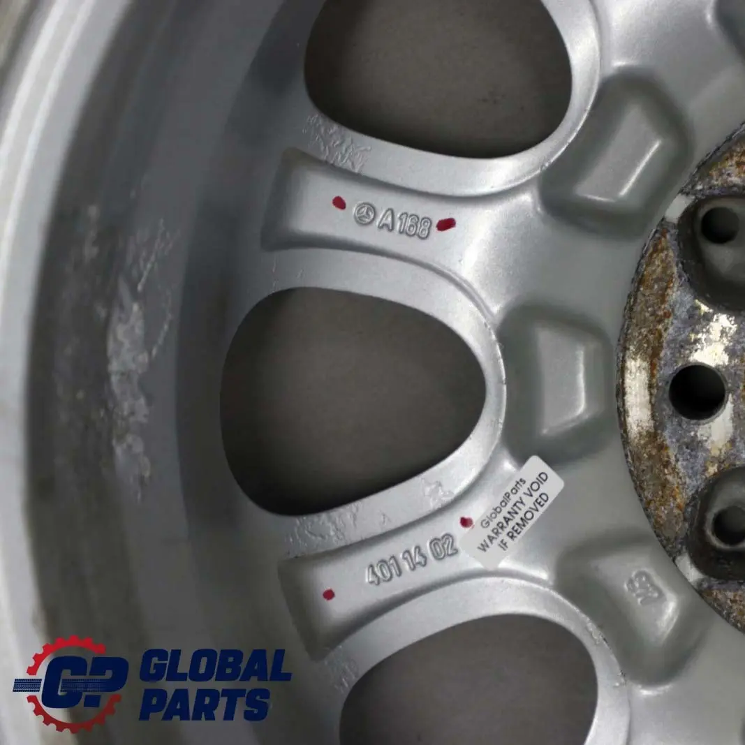  Mercedes-Benz A-Class W168 Silver Alloy Wheel Rim 15" ET:54 5,5J - SKU A1684011402-1 - Part number A1684011402