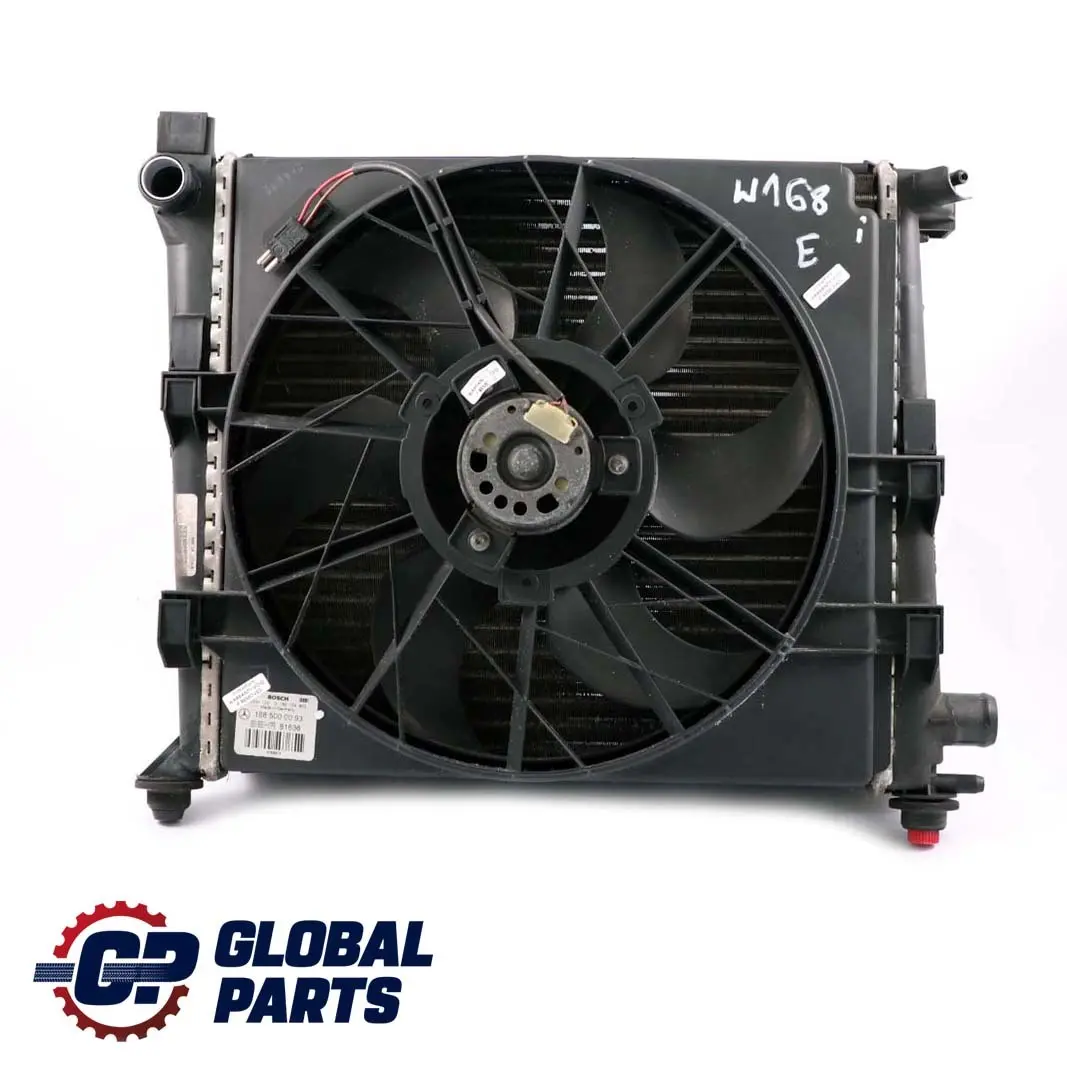 Mercedes-Benz A W168 Cooling Radiator Pack Blower Fan Petrol 100W to with Part number A1685000093 Mercedes-Benz A W168 Cooling Radiator Pack Blower Fan Petrol 100W - SKU A1685000093 - Part number A1685000093