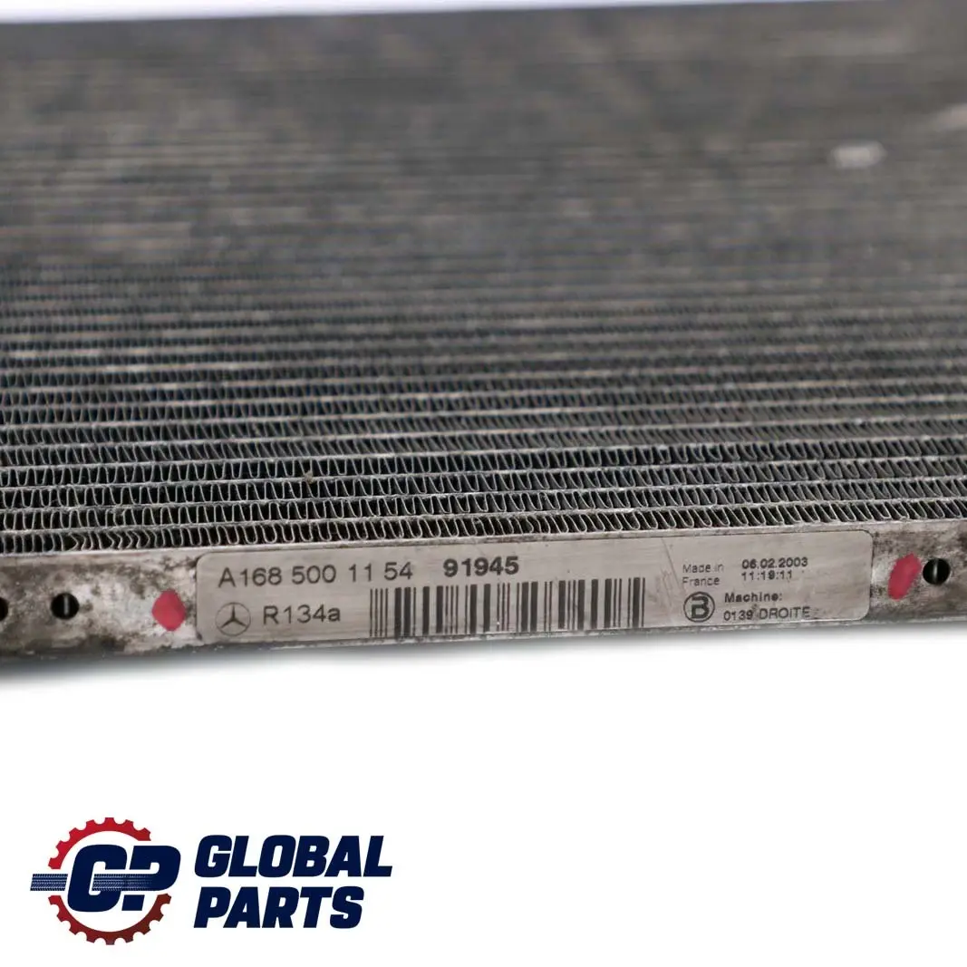 Benz A Class W168 Air Conditioning Radiator Condenser to Mercedes with Part number A1685001154 Mercedes Benz A Class W168 Air Conditioning Radiator Condenser - SKU A1685001154 - Part number A1685001154