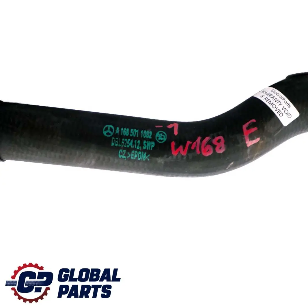 Mercedes-Benz W168 Radiateur Eau Tuyau Flexible pour à propos du numéro de pièce A1685011082 Mercedes-Benz W168 Radiateur Eau Tuyau Flexible - SKU A1685011082-1 - Numéro de pièce A1685011082