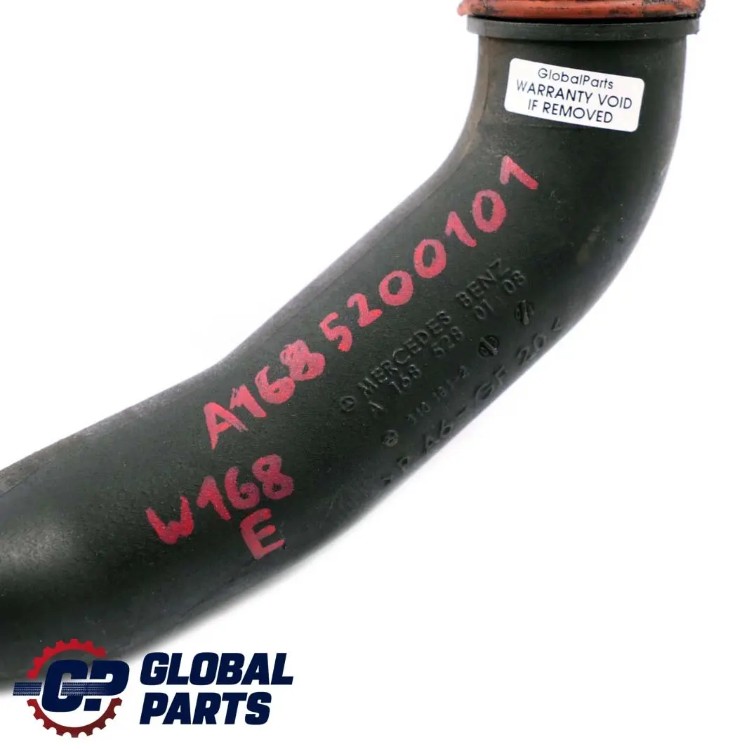 Tuyau Intermédiaire Suralimentation Air pour Mercedes W168 Diesel à propos du numéro de pièce A1685200101 Mercedes W168 Diesel Tuyau Intermédiaire Suralimentation Air - SKU A1685200101 - Numéro de pièce A1685200101