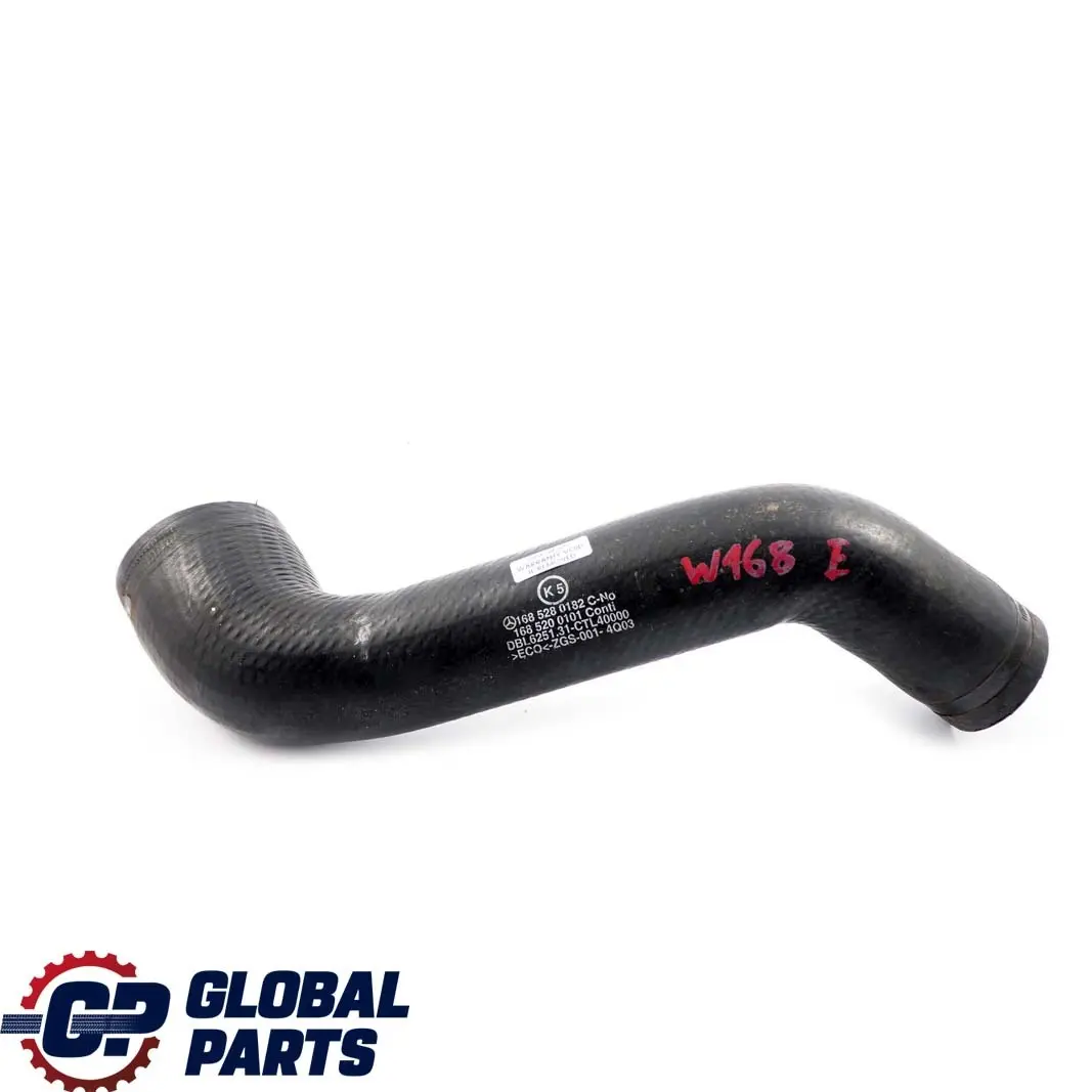 Mercedes-Benz Clase A W168 Intercooler Manguera Tubo Linea para con número de pieza A1685280182 Mercedes-Benz Clase A W168 Intercooler Manguera Tubo Linea - SKU A1685280182 - Número de pieza A1685280182