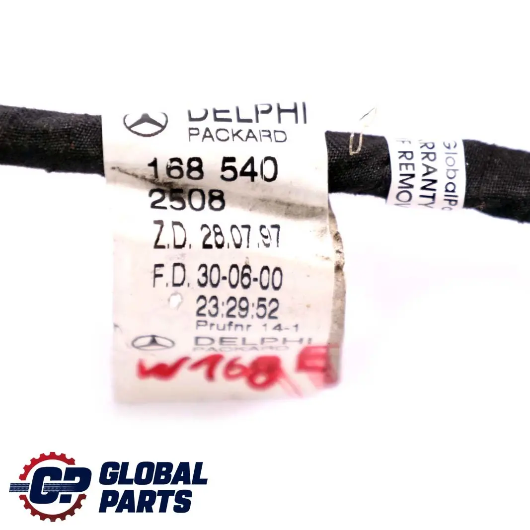 Porta Cavo Cablaggio Loom Posteriore Sinistra Destra per Mercedes A W168 con numero di parte A1685402508 Mercedes A W168 Porta Cavo Cablaggio Loom Posteriore Sinistra Destra - SKU A1685402508 - Numero di parte A1685402508