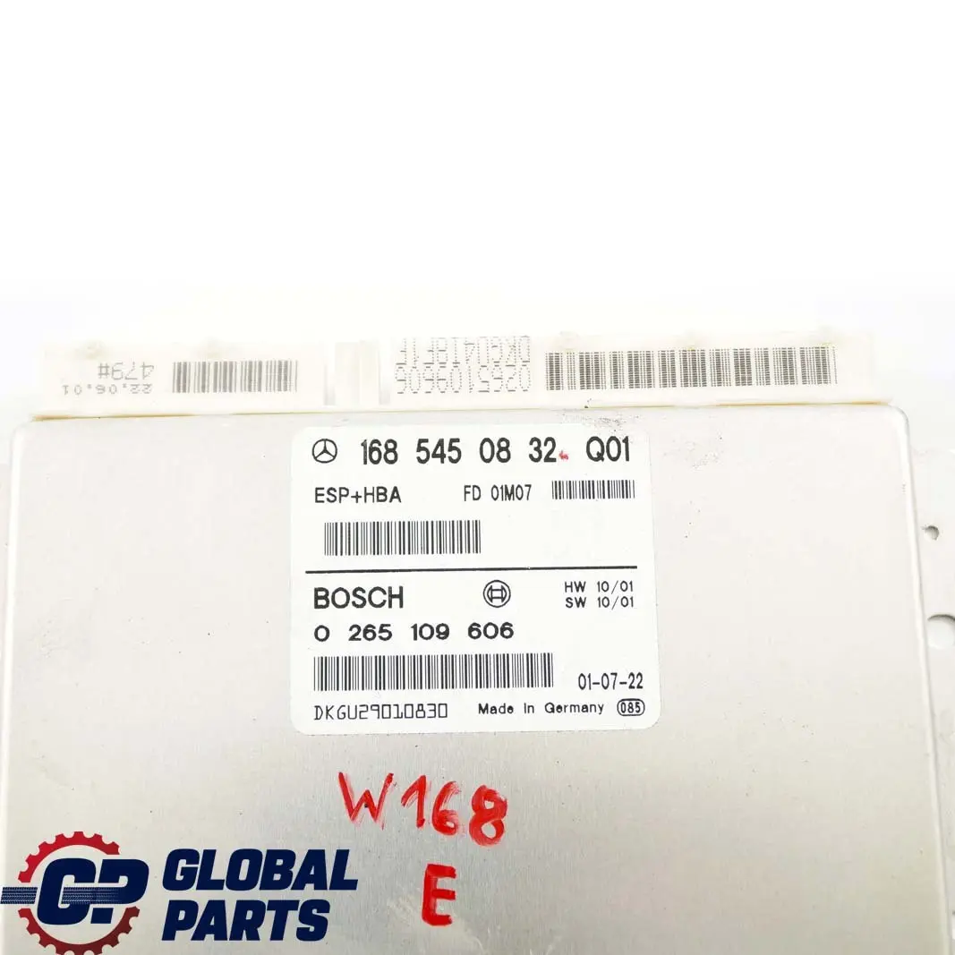  Mercedes-Benz A-Klasse W168 ESP HBA Steuergerät ECU Modul - SKU A1685450832 - Teilenummer A1685450832