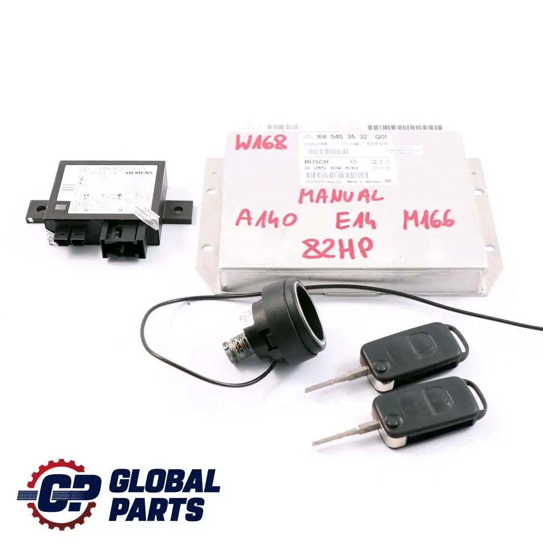 Mercedes-Benz W168 A140 82PS Moteur Unite De Commande ECU +2 Cle pour à propos du numéro de pièce A1685453532 Mercedes-Benz W168 A140 82PS Moteur Unite De Commande ECU +2 Cle - SKU A1685453532-1 - Numéro de pièce A1685453532
