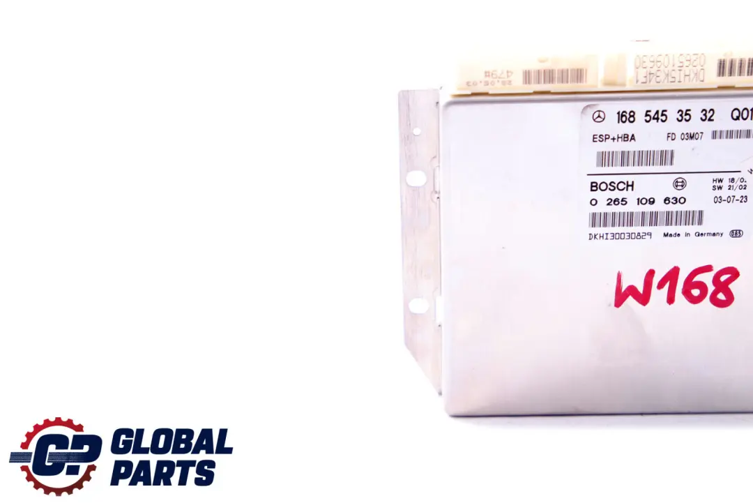 Benz a Class W168 Esp + Hba Centralina ECU Modulo per Mercedes con numero di parte A1685453532 Mercedes Benz a Class W168 Esp + Hba Centralina ECU Modulo - SKU A1685453532 - Numero di parte A1685453532