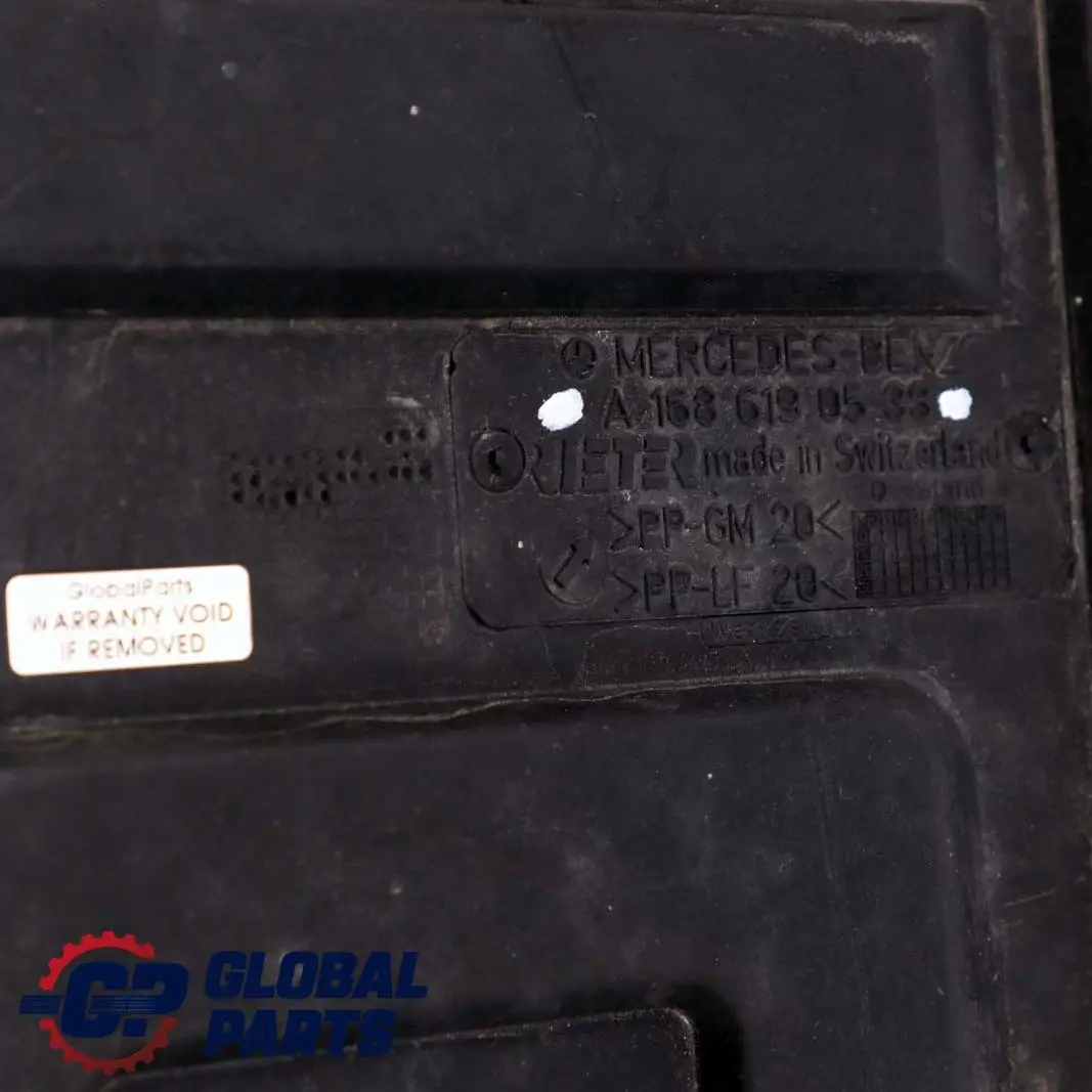 Mercedes-Benz A W168 Underbody Underride Cover Protection Center to  with Part number A1686190538  Mercedes-Benz A W168 Underbody Underride Cover Protection Center - SKU A1686100008 - Part number A1686190538