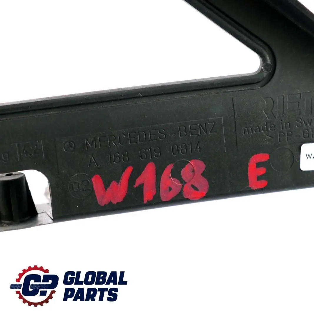 Carrier Side Mount Holder Bracket Front Floor to Mercedes A-Class W168 with Part number A1686190814 Mercedes A-Class W168 Carrier Side Mount Holder Bracket Front Floor - SKU A1686190814 - Part number A1686190814