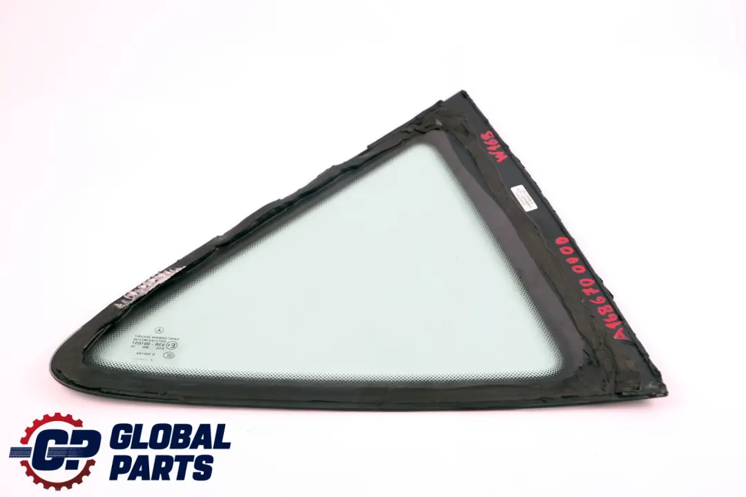 Mercedes-Benz A-Class W168 Rear Right Quater O/S Window Glass AS2 to with Part number A1686700000 Mercedes-Benz A-Class W168 Rear Right Quater O/S Window Glass AS2 - SKU A1686700000 - Part number A1686700000