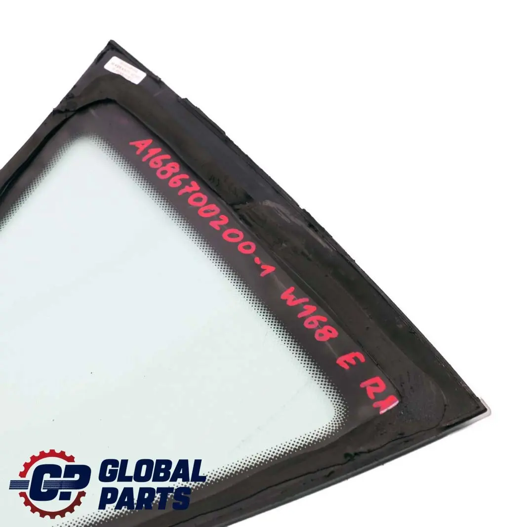 Mercedes-Benz A-Class W168 1 Rear Right O/S Window Glass AS2 to with Part number A1686700200 Mercedes-Benz A-Class W168 1 Rear Right O/S Window Glass AS2 - SKU A1686700200-1 - Part number A1686700200
