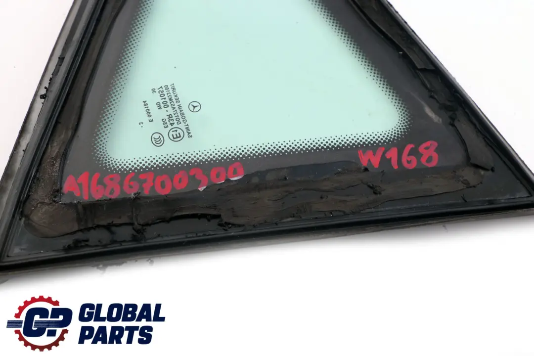 Mercedes-Benz A-Klasse W168 Hinten Links Glas Scheibe AS2 für mit Teilenummer A1686700300 Mercedes-Benz A-Klasse W168 Hinten Links Glas Scheibe AS2 - SKU A1686700300 - Teilenummer A1686700300