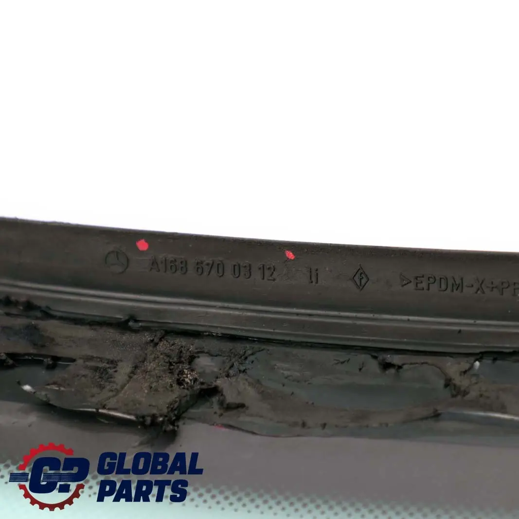 Mercedes-Benz A W168 Glass Fixed Fender Rear Left N/S Window AS2 - SKU A1686700312 - Part number A1686700312