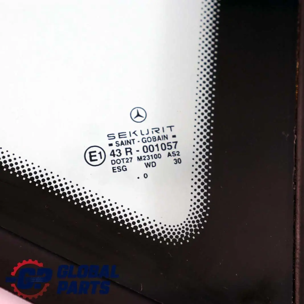 Mercedes W168 Cristal Fijo Guardabarros Trasero Derecho Ventana AS2 - SKU A1686700412 - Número de pieza A1686700412