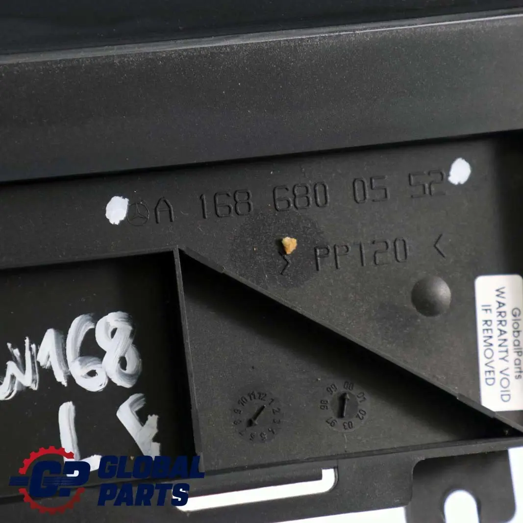 Mercedes-Benz Clase A W168 Carcasa Tapa Piso Delantero Izquierda para con número de pieza A1686800552 Mercedes-Benz Clase A W168 Carcasa Tapa Piso Delantero Izquierda - SKU A1686800552 - Número de pieza A1686800552