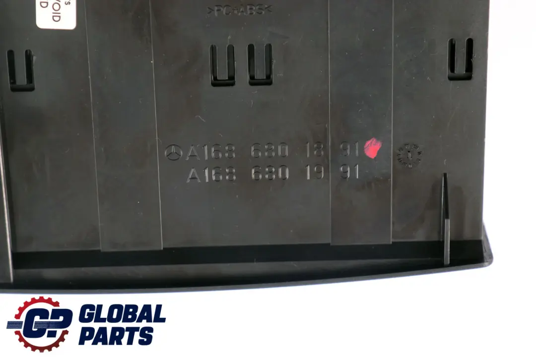 Mercedes-Benz A-Class W168 CD Storage Holder Rack Surround Trim to with Part number A1686801891 Mercedes-Benz A-Class W168 CD Storage Holder Rack Surround Trim - SKU A1686801891 - Part number A1686801891