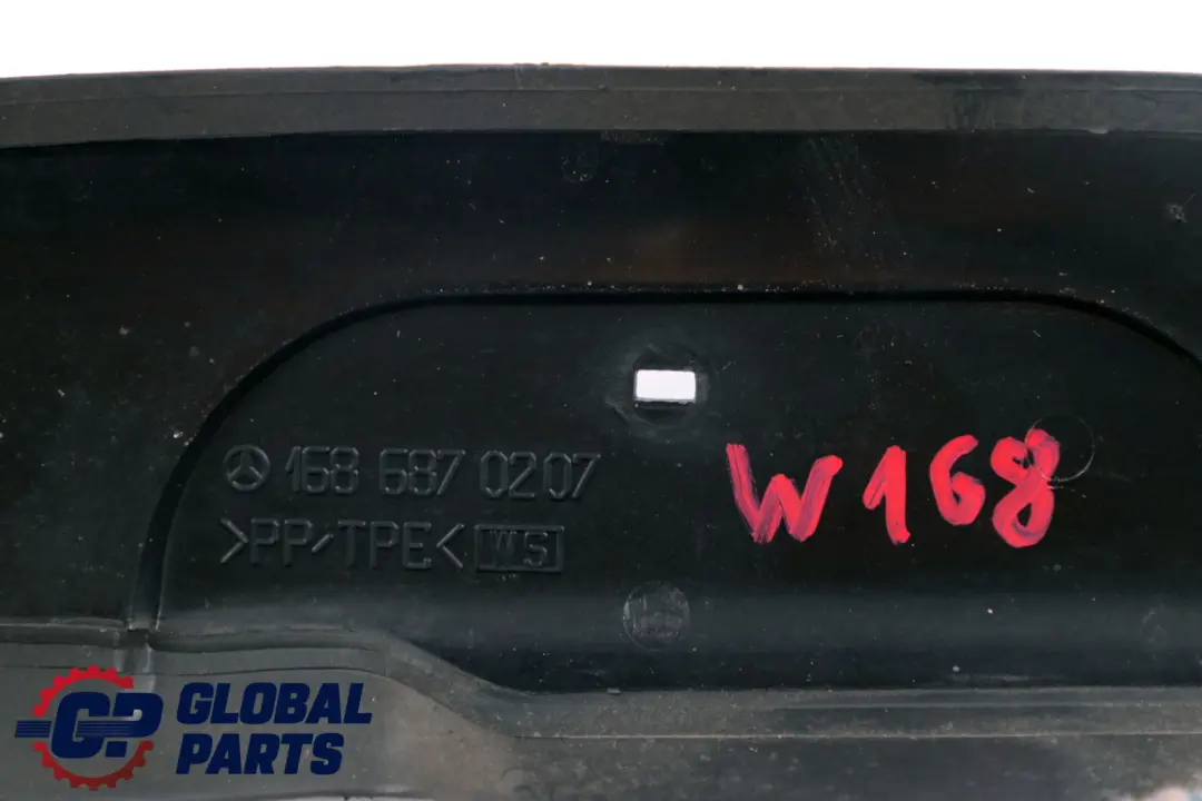 Right Front Wing Fill Panel Trim Cover O/S to Mercedes A-Class W168 with Part number A1686870207 Mercedes A-Class W168 Right Front Wing Fill Panel Trim Cover O/S - SKU A1686870207 - Part number A1686870207