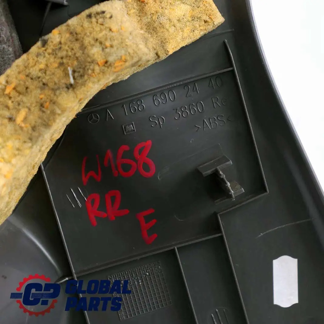 Pannello copertura montante posteriore destro O/S per Mercedes W168 con numero di parte A1686902440 Mercedes W168 Pannello copertura montante posteriore destro O/S - SKU A1686902440 - Numero di parte A1686902440