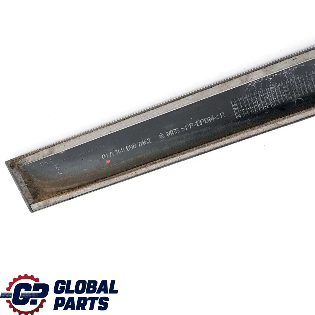 Mercedes-Benz A W168 Rear Right Door O/S Moulding Trim Strip Primed Black to with Part number A1686982462 Mercedes-Benz A W168 Rear Right Door O/S Moulding Trim Strip Primed Black - SKU A1686982462 - Part number A1686982462