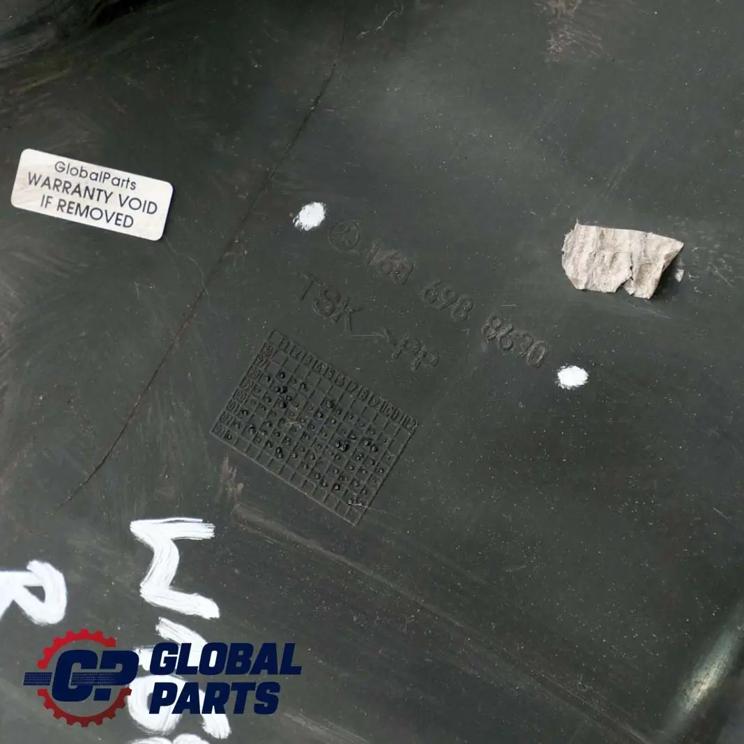Arch Cover Wing Splash Rear Right O/S to Mercedes W168 Wheel with Part number A1686988630 Mercedes W168 Wheel Arch Cover Wing Splash Rear Right O/S - SKU A1686988630 - Part number A1686988630