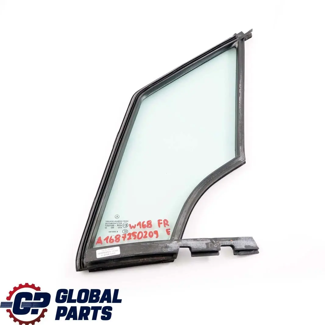 Latte Triangulaire Vitre Avant Droit AS2 pour Mercedes W168 Porte à propos du numéro de pièce A1687250209 Mercedes W168 Porte Latte Triangulaire Vitre Avant Droit AS2 - SKU A1687250209 - Numéro de pièce A1687250209