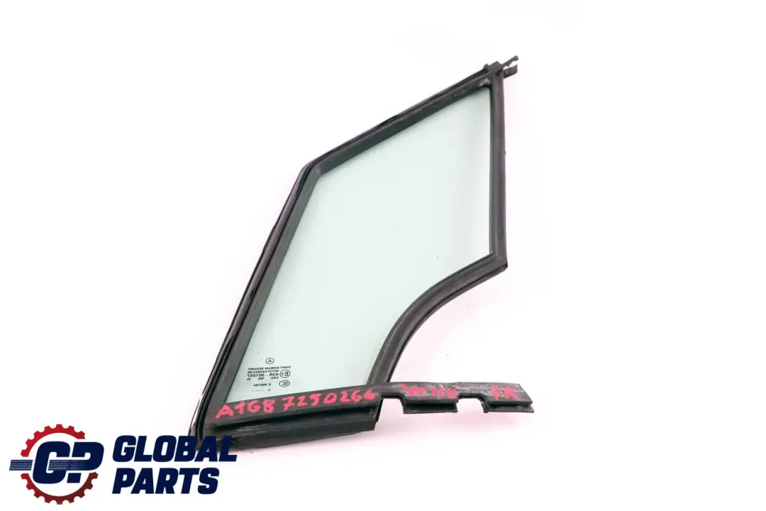 Mercedes-Benz A-Class W168 Front Right O/S Door Quarter Window AS2 to with Part number A1687250266 Mercedes-Benz A-Class W168 Front Right O/S Door Quarter Window AS2 - SKU A1687250266 - Part number A1687250266