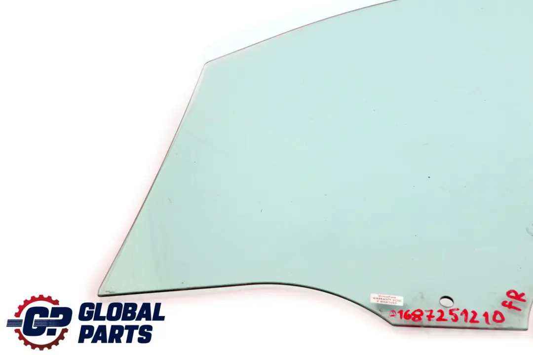 Mercedes-Benz A-Class W168 Front Right O/S Window Glass AS2 to with Part number A1687251210 Mercedes-Benz A-Class W168 Front Right O/S Window Glass AS2 - SKU A1687251210 - Part number A1687251210