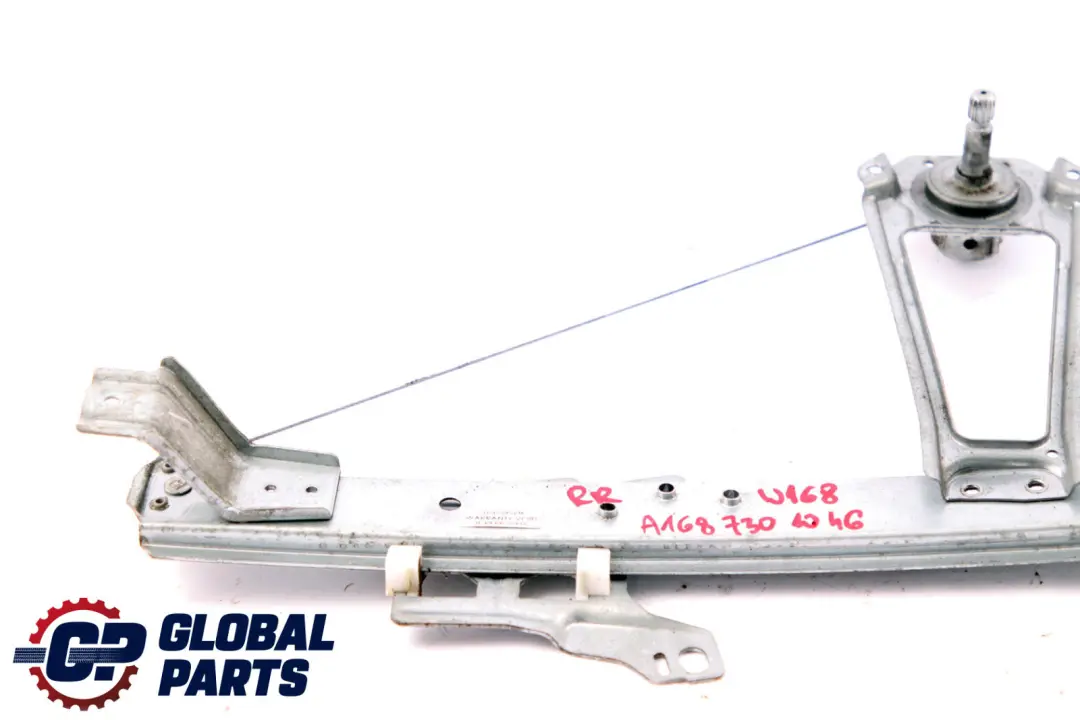  Mercedes-Benz A-Class W168 Rear Right Door O/S Window Regulator Lifter Manual - SKU A1687301046 - Part number A1687301046