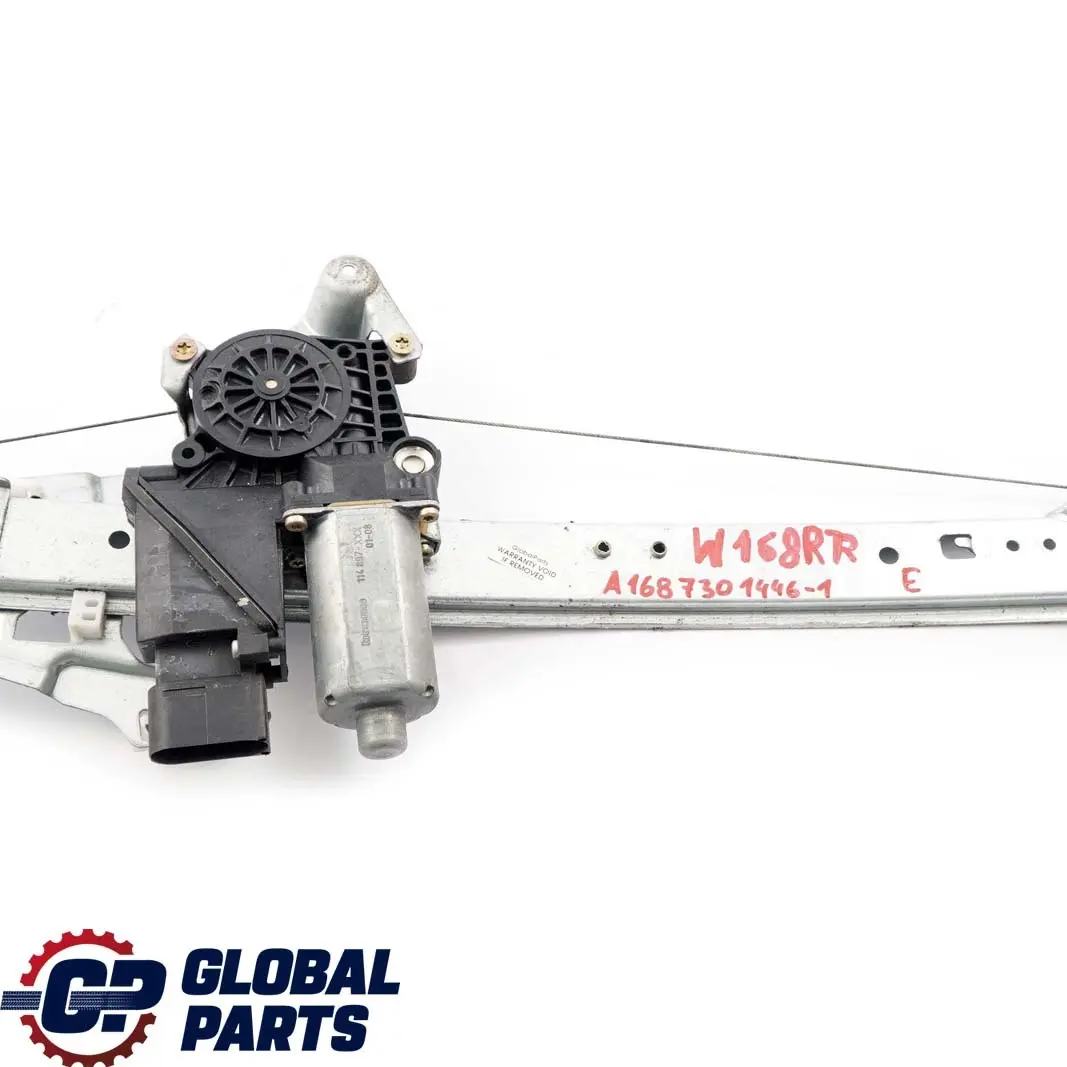 Mercedes-Benz A-Class W168 Rear Right Door O/S Window Regulator Lifter Motor to  with Part number A1687301446  Mercedes-Benz A-Class W168 Rear Right Door O/S Window Regulator Lifter Motor - SKU A1687301446-1 - Part number A1687301446