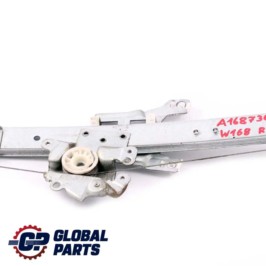Left Door N/S Window Regulator Lifter to Mercedes A-Class W168 Rear with Part number A1687302146 Mercedes A-Class W168 Rear Left Door N/S Window Regulator Lifter - SKU A1687302146 - Part number A1687302146