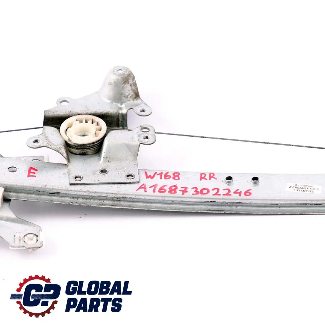 Mercedes A-Class W168 Rear Right Door O/S Window Regulator Lifter - SKU A1687302246 - Part number A1687302246