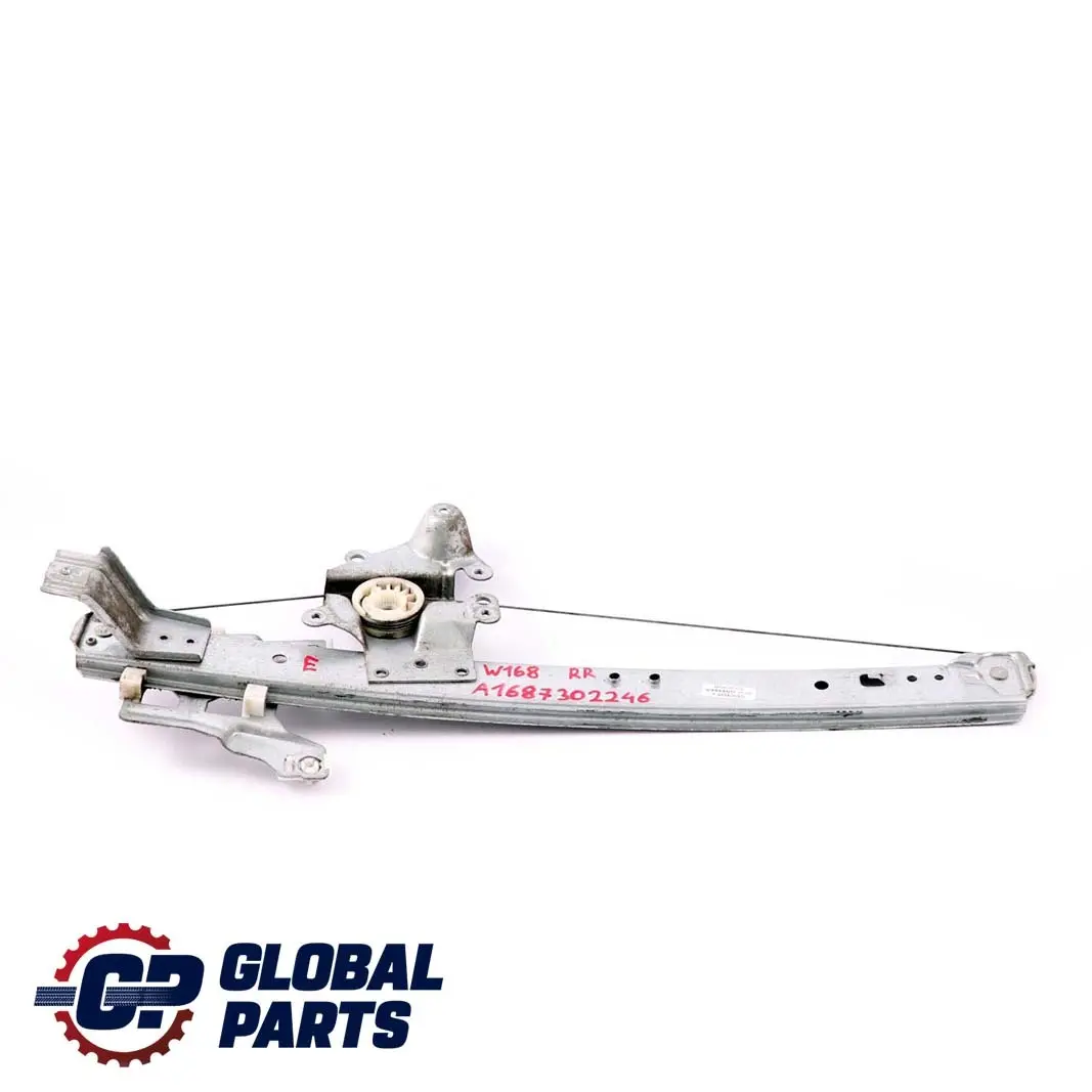 Right Door O/S Window Regulator Lifter to Mercedes A-Class W168 Rear with Part number A1687302246 Mercedes A-Class W168 Rear Right Door O/S Window Regulator Lifter - SKU A1687302246 - Part number A1687302246