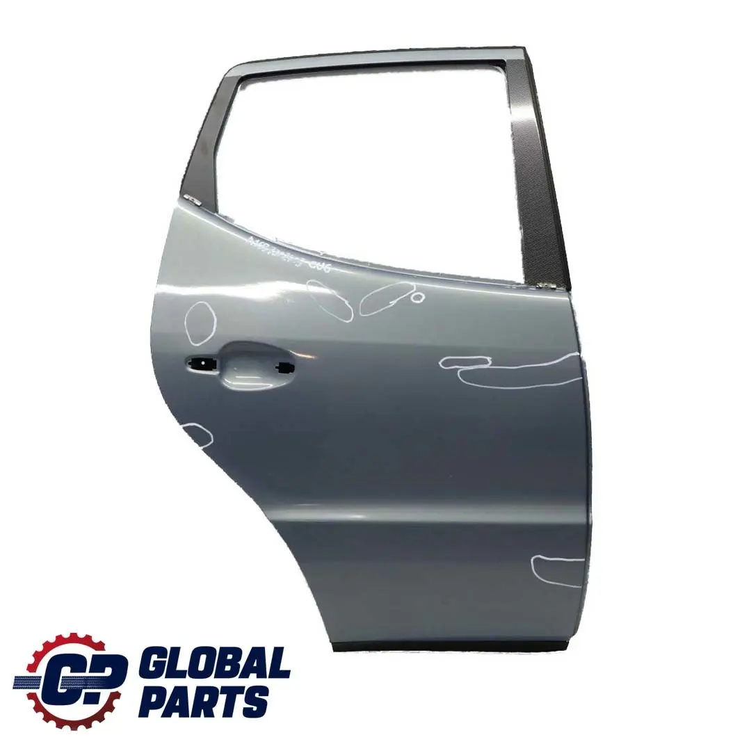 Mercedes-Benz A-Class W168 Door Rear Right O/S Cumulus Grey Metallic - 757 to with Part number A1687302405 Mercedes-Benz A-Class W168 Door Rear Right O/S Cumulus Grey Metallic - 757 - SKU A1687302405-CUG - Part number A1687302405