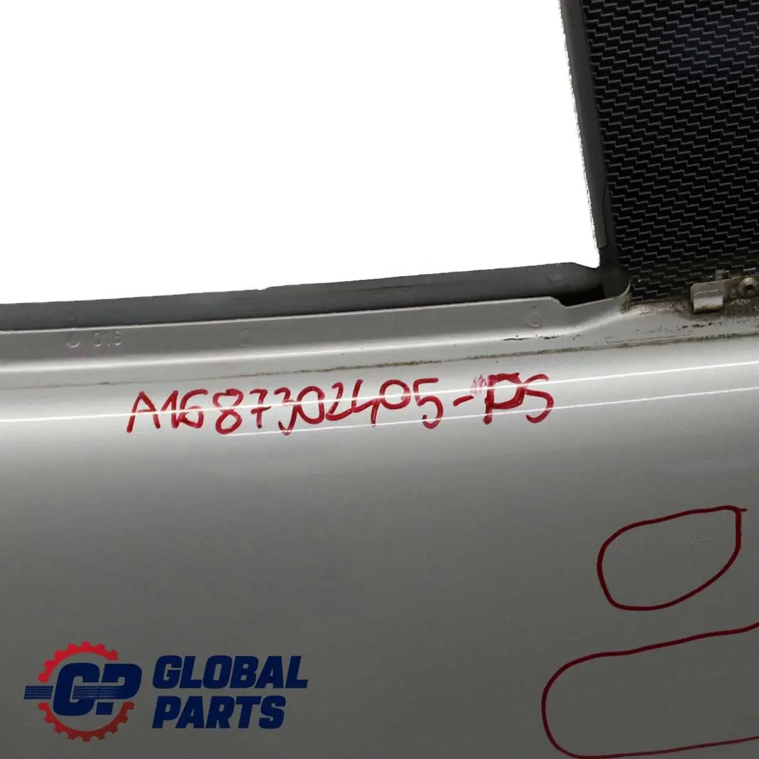  Mercedes-Benz Clase A W168 Puerta Trasera Derecha Plata Polar Metalizado - 761 - SKU A1687302405-PS - Número de pieza A1687302405