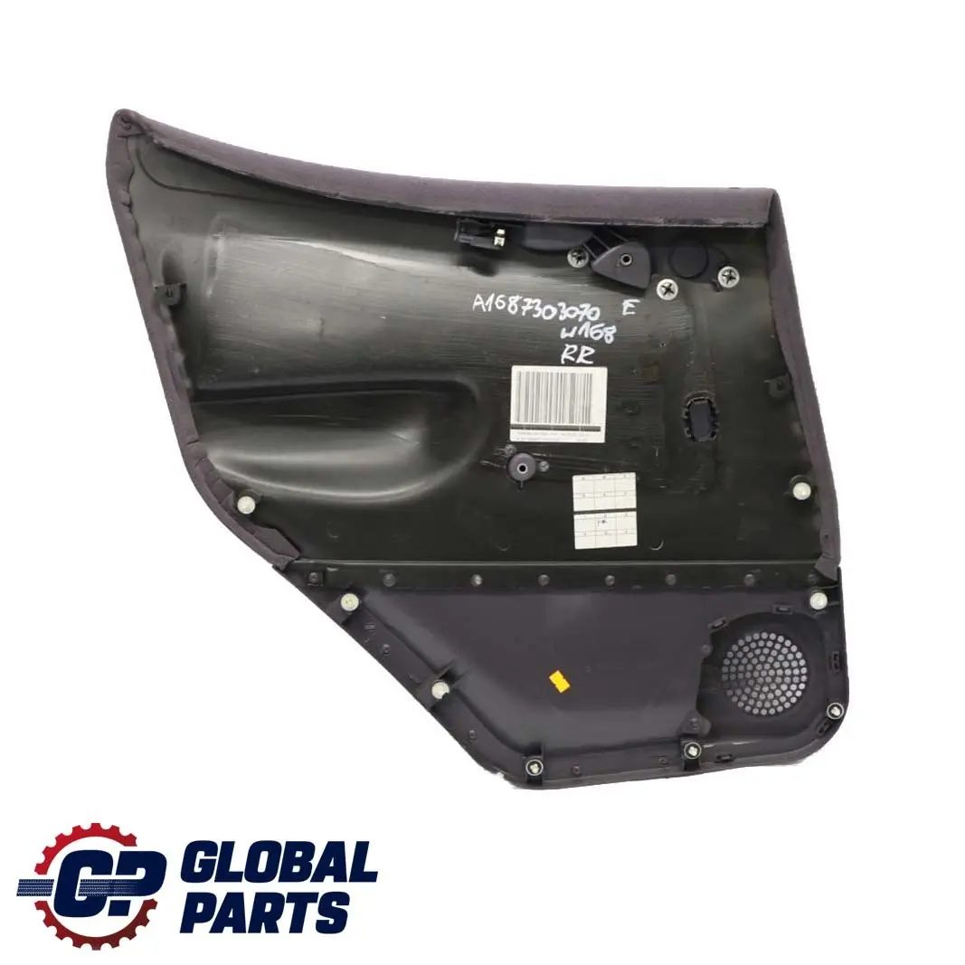  Mercedes-Benz A-Class W168 Rear Right O/S Door Card Trim Panel Cloth Slate Grey - SKU A1687303070 - Part number A1687303070