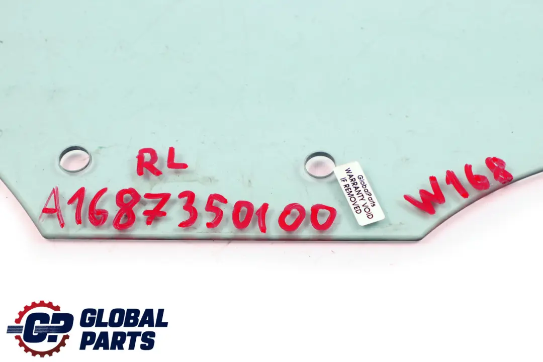 Mercedes-Benz A-Class W168 Rear Door Left N/S Window Glass AS2 to with Part number A1687350100 Mercedes-Benz A-Class W168 Rear Door Left N/S Window Glass AS2 - SKU A1687350100 - Part number A1687350100