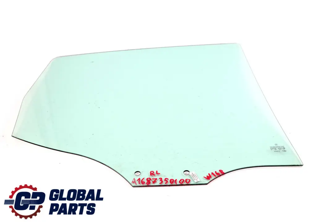 Mercedes-Benz A-Class W168 Rear Door Left N/S Window Glass AS2 to with Part number A1687350100 Mercedes-Benz A-Class W168 Rear Door Left N/S Window Glass AS2 - SKU A1687350100 - Part number A1687350100