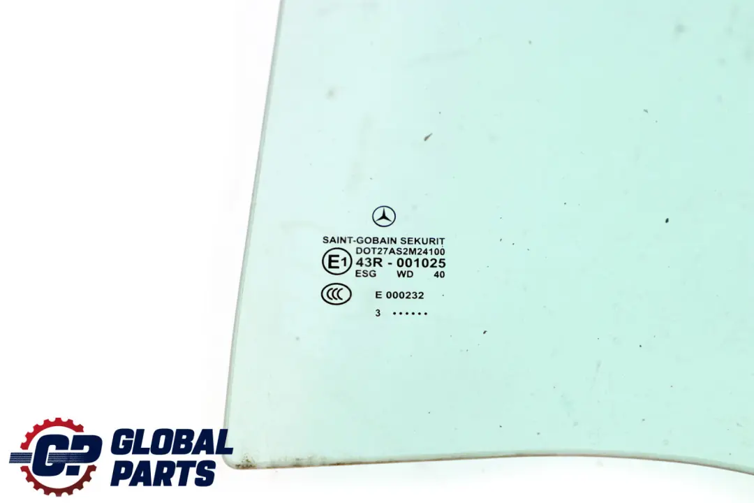  Mercedes-Benz A-Class W168 Rear Door Left N/S Window Glass AS2 - SKU A1687350100 - Part number A1687350100