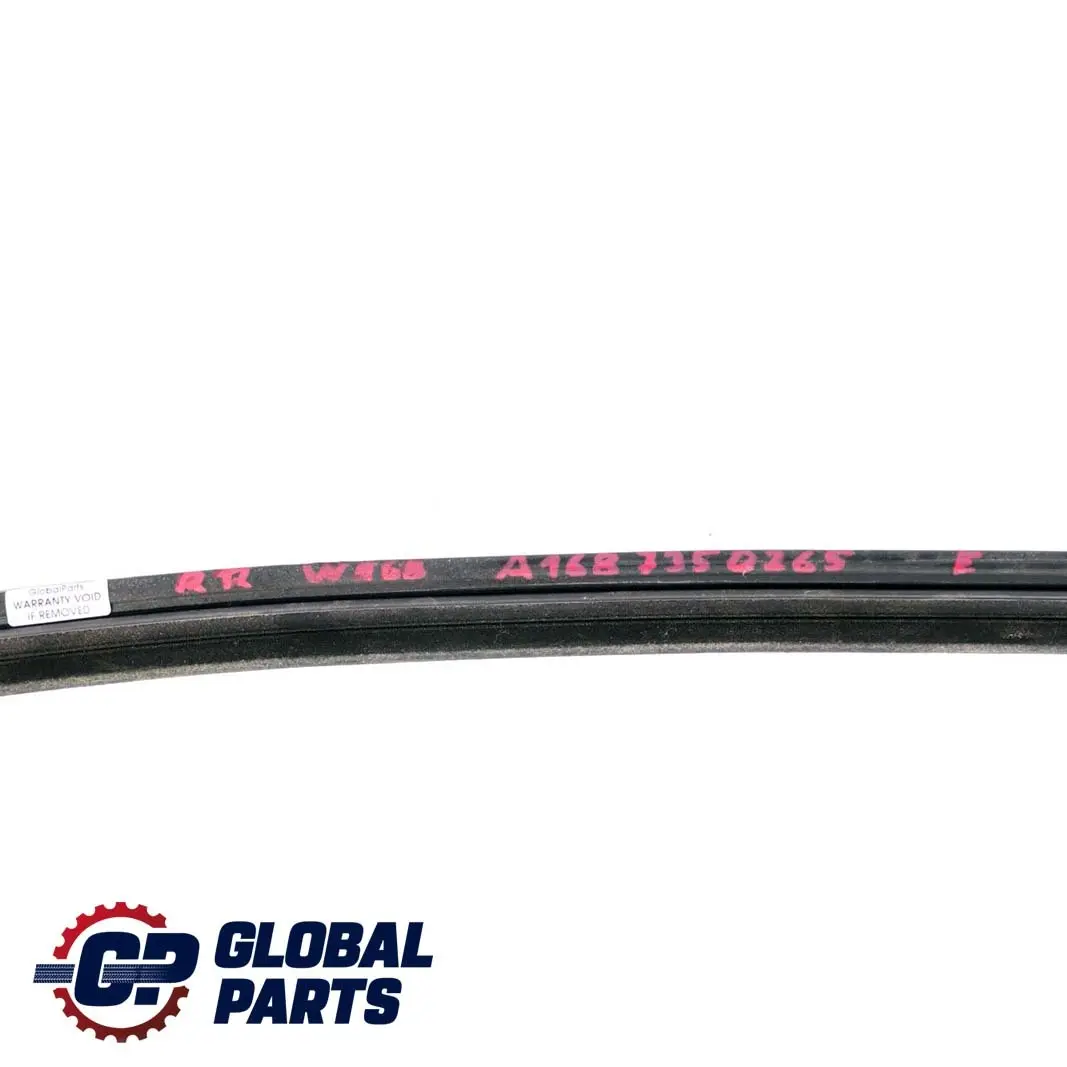 Mercedes-Benz A W168 Rear Right Door O/S Window Seal Rail Outside to with Part number A1687350265 Mercedes-Benz A W168 Rear Right Door O/S Window Seal Rail Outside - SKU A1687350265 - Part number A1687350265
