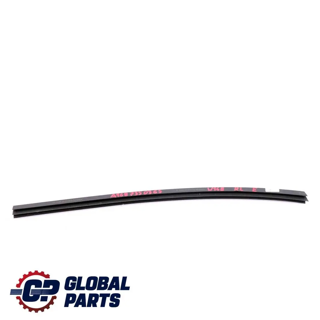 Mercedes-Benz A W168 Rear Left Door Window Sealing Rail Inside para con número de pieza A1687350365 Mercedes-Benz A W168 Rear Left Door Window Sealing Rail Inside - SKU A1687350365 - Número de pieza A1687350365