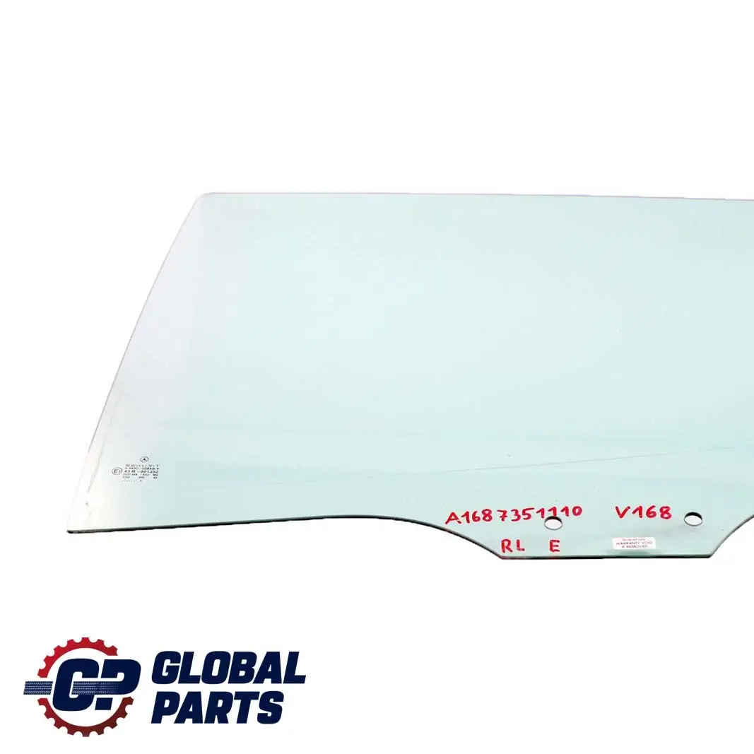 Mercedes-Benz A-Class W168 Rear Door Left N/S Window Glass AS2 to with Part number A1687351110 Mercedes-Benz A-Class W168 Rear Door Left N/S Window Glass AS2 - SKU A1687351110 - Part number A1687351110